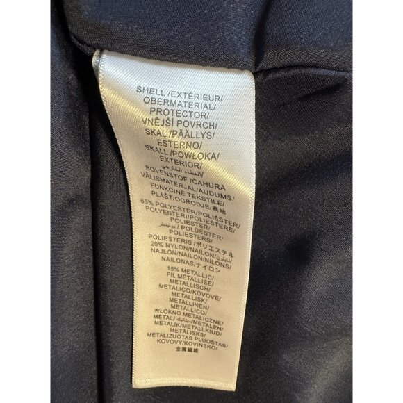 Aidan Mattox Formal Gown 8 Tiered Ruffle A Line Metallic Blue Gold NEW $595 - Picture 8 of 8